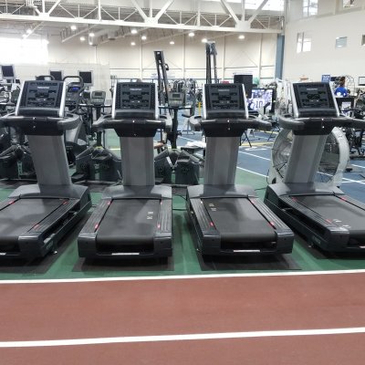 row of treadmills